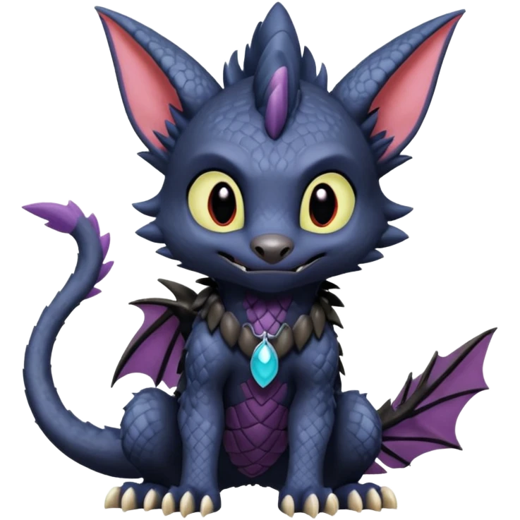 Spyro-Sergal-Toothless-Stitch-Lykoi-Pokémon-Fakémon-creature-hybrid emoji