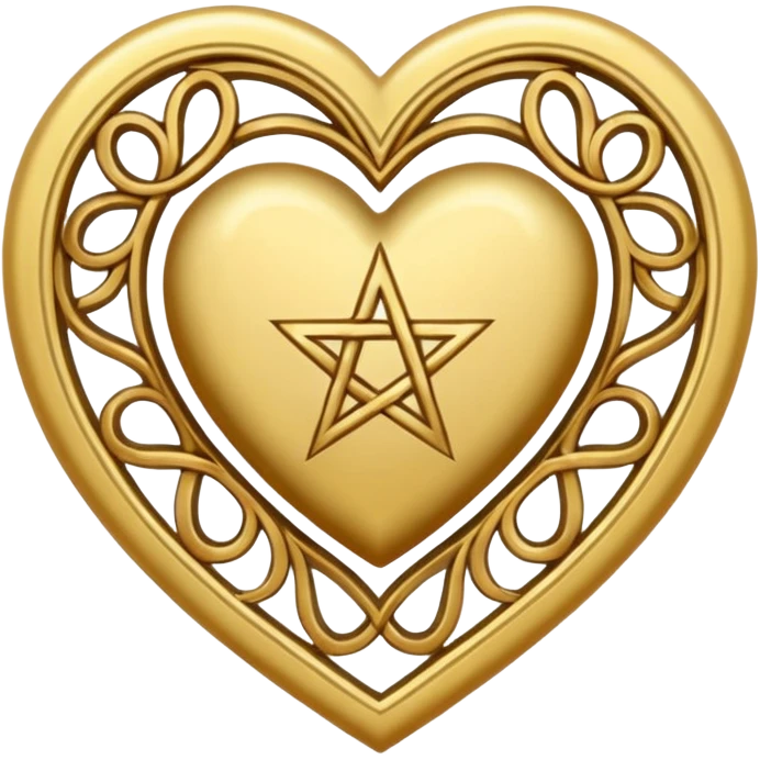Pentacle heart emoji