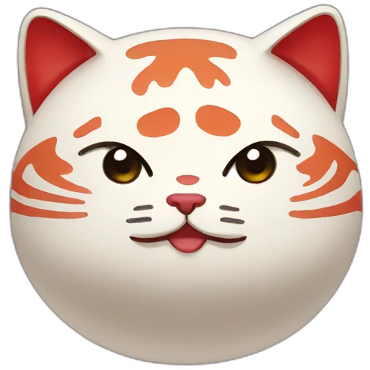 daruma cat emoji