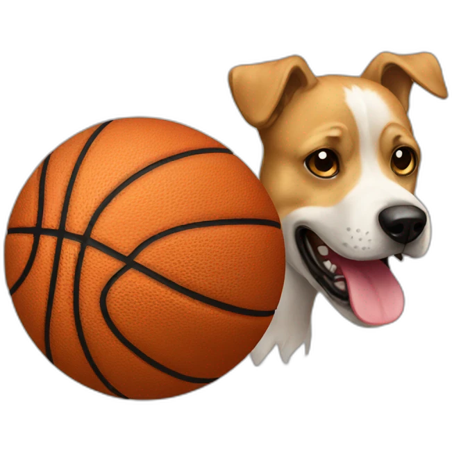 chien basketball emoji