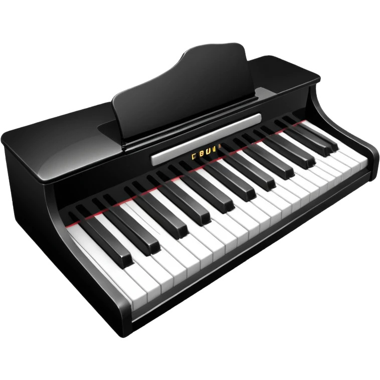 The black and white keys emoji