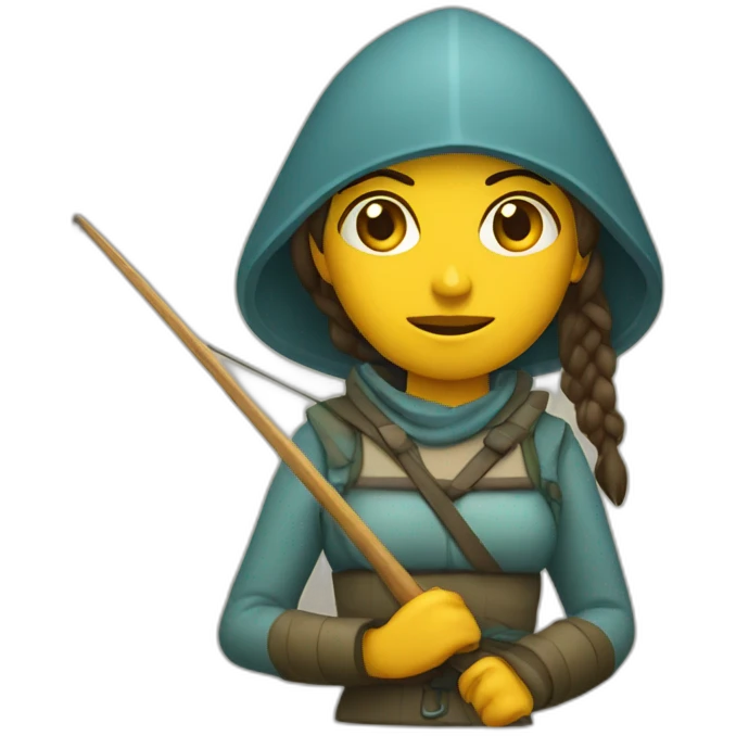 fisherwoman warrior emoji