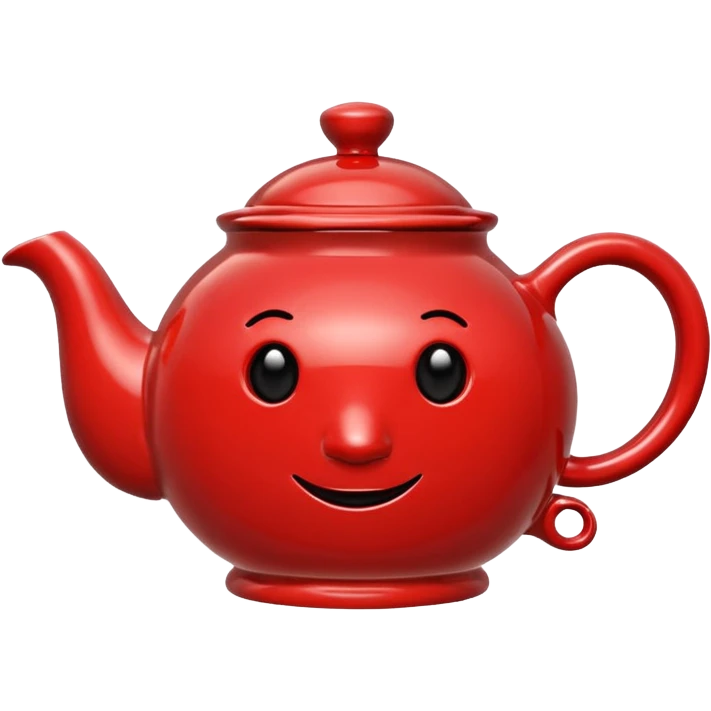 talking teapot red  emoji