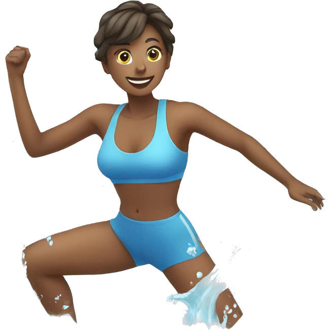 Aerobics in water emoji