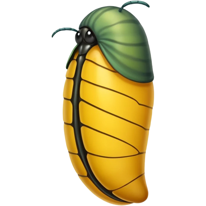  yellow pupa (chrysalis) emoji