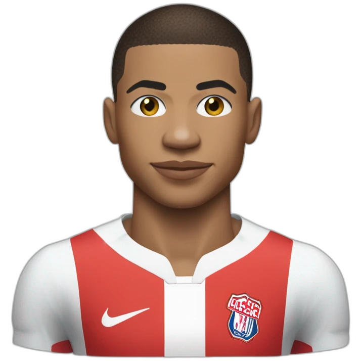 kylian mbappe avec un maillot écrit "Guillevic" emoji