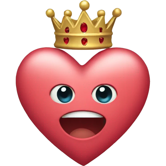 Heart with crown  emoji