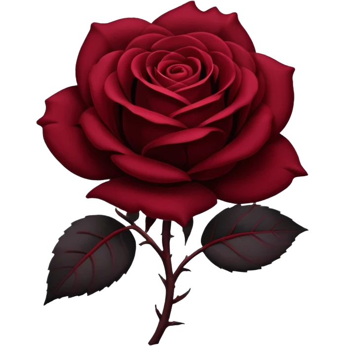 Rosa negra emoji