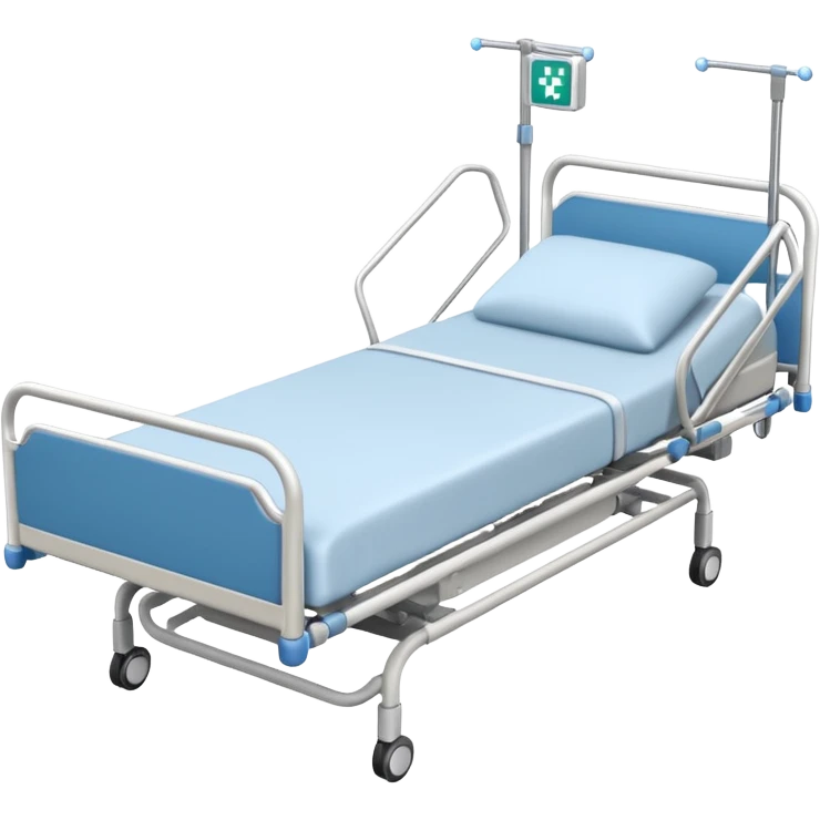 Create a hospital bed taken from a top angle emoji