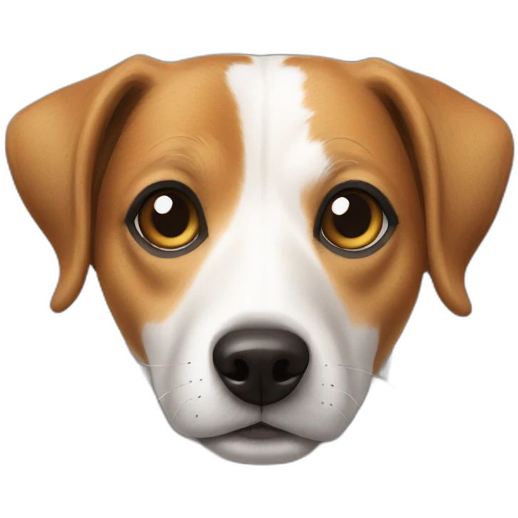 older beagle jack russell mix dog emoji