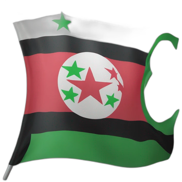 Flag of the Free Syrian Army emoji