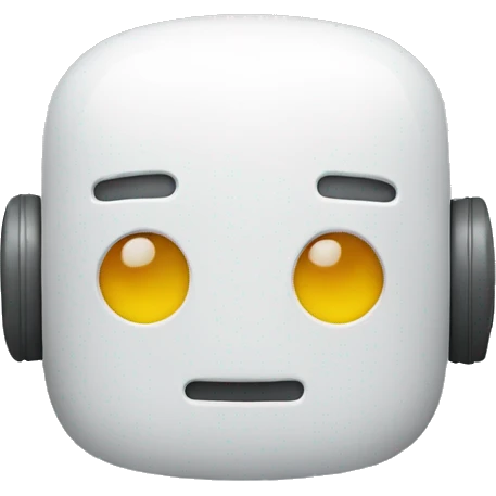 plastic chatbot emoji