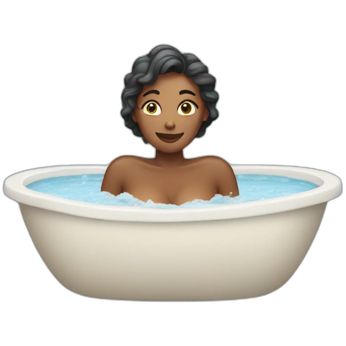 Woman bathing emoji