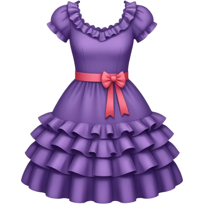 dresses with ruffles emoji