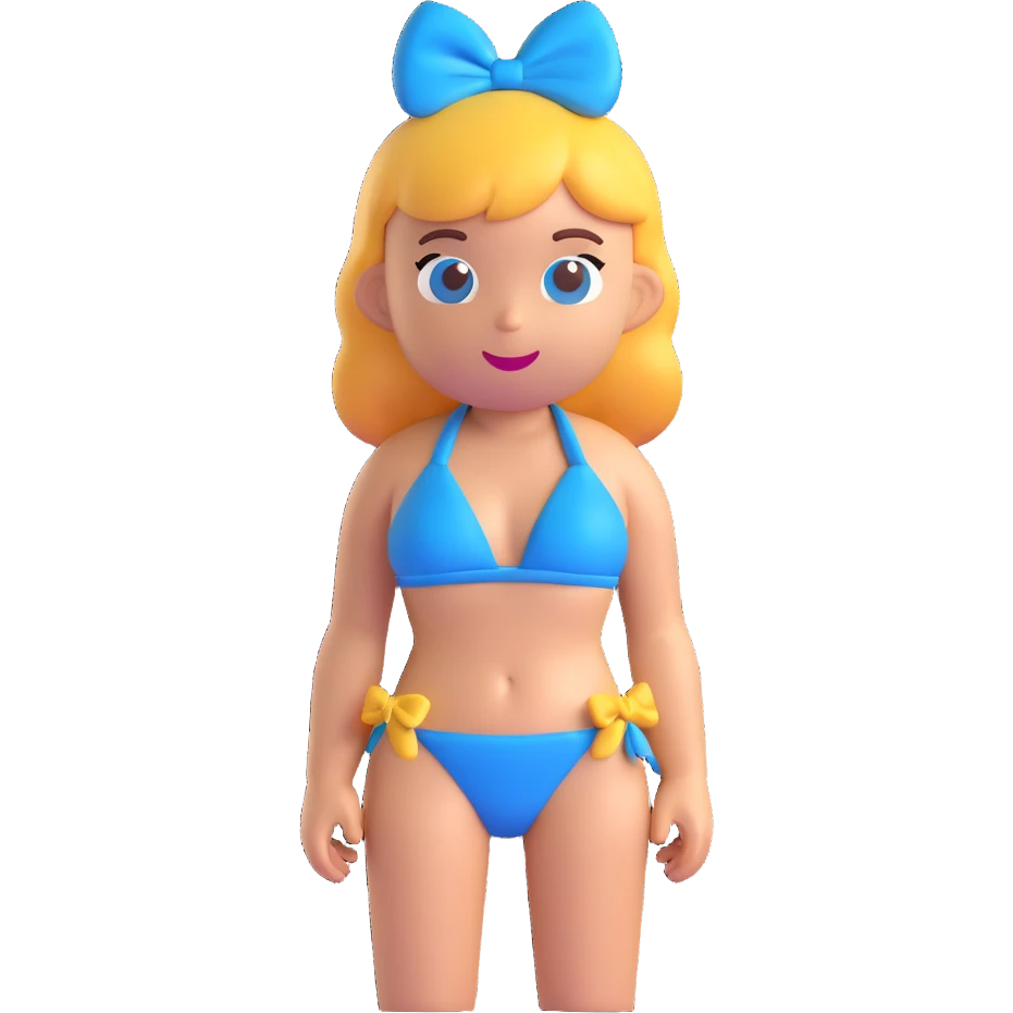 Bonnie Blue in a bikini, 3D emoji style emoji