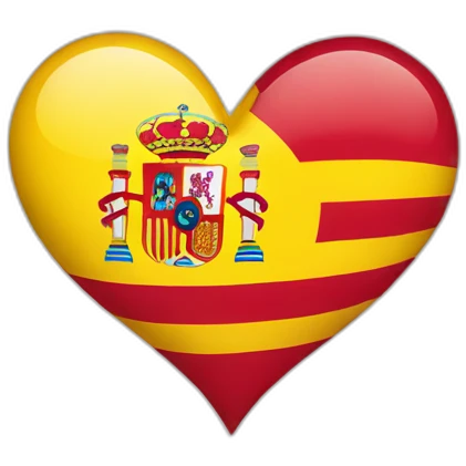 heart with spain flag emoji