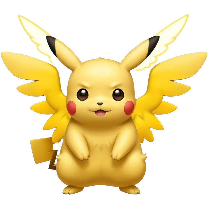 Pikachu with wings emoji