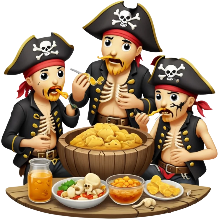 Pirates eating surstroming emoji