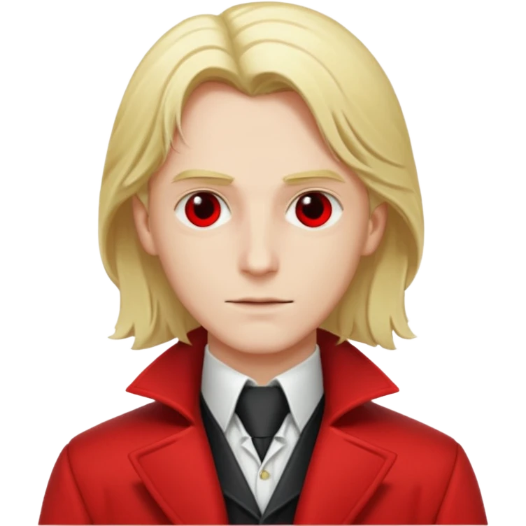 Alucard with blonde hair emoji