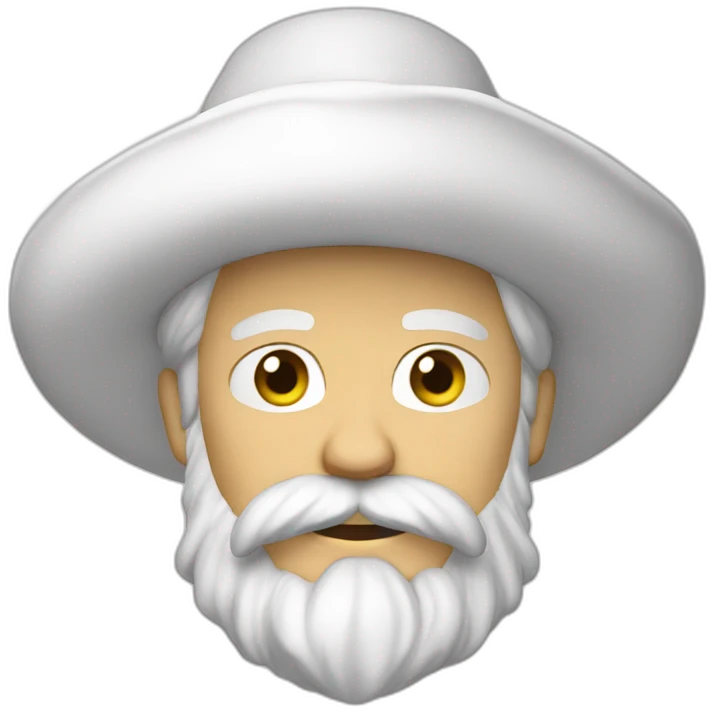 Barbe blanche one piece emoji