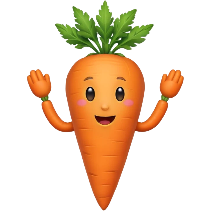 singing carrot emoji