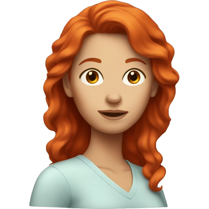 Red head mom  emoji