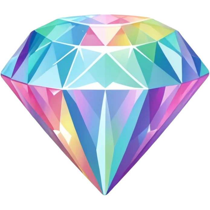Pastel-Rainbow Diamond emoji
