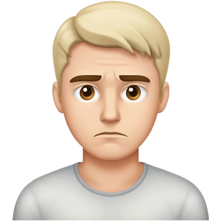  парень, который сомневается в своем ответе  emoji