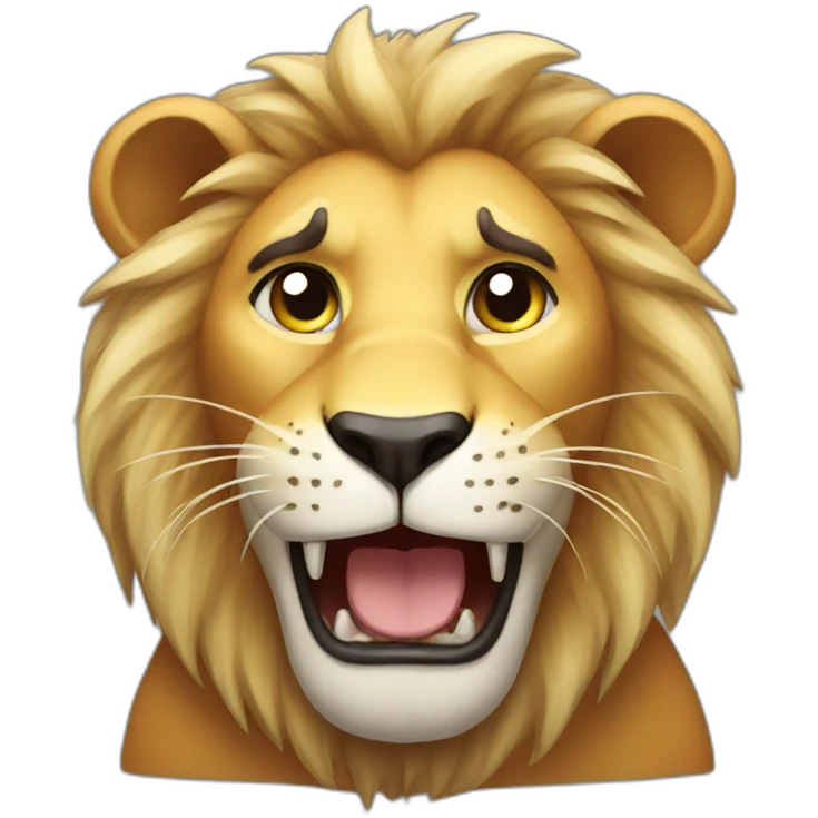 hungry lion emoji