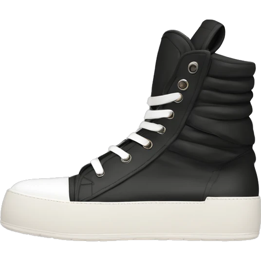 Rick owens geobasket sneaker emoji