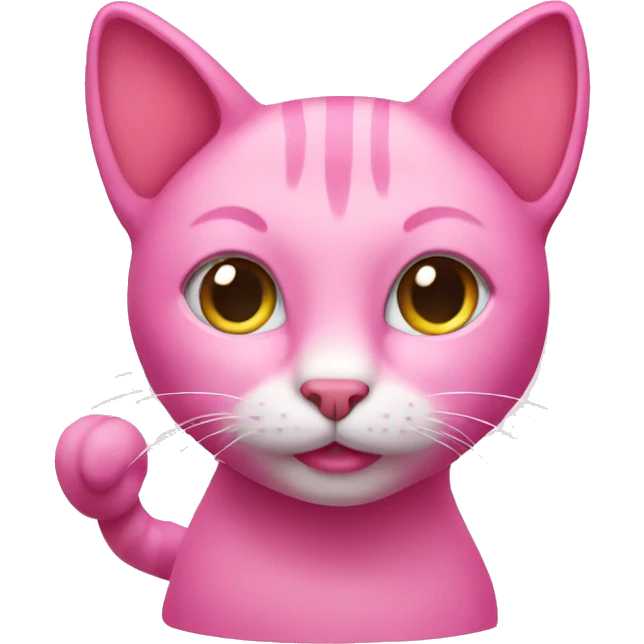 Pink cat emoji