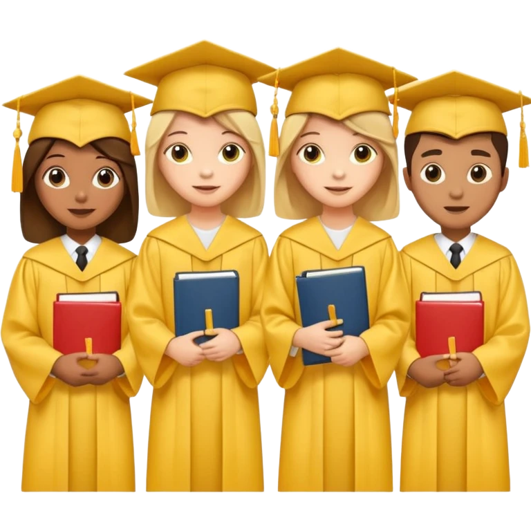 sobre manila amarillo - foto de graduandos emoji