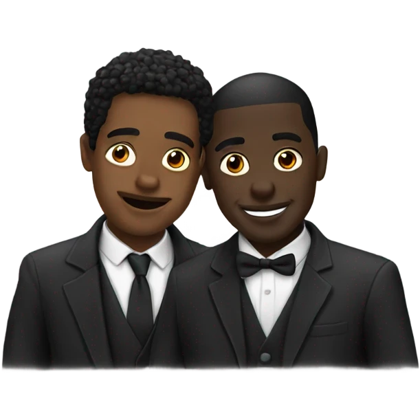 two black guys in paris  emoji