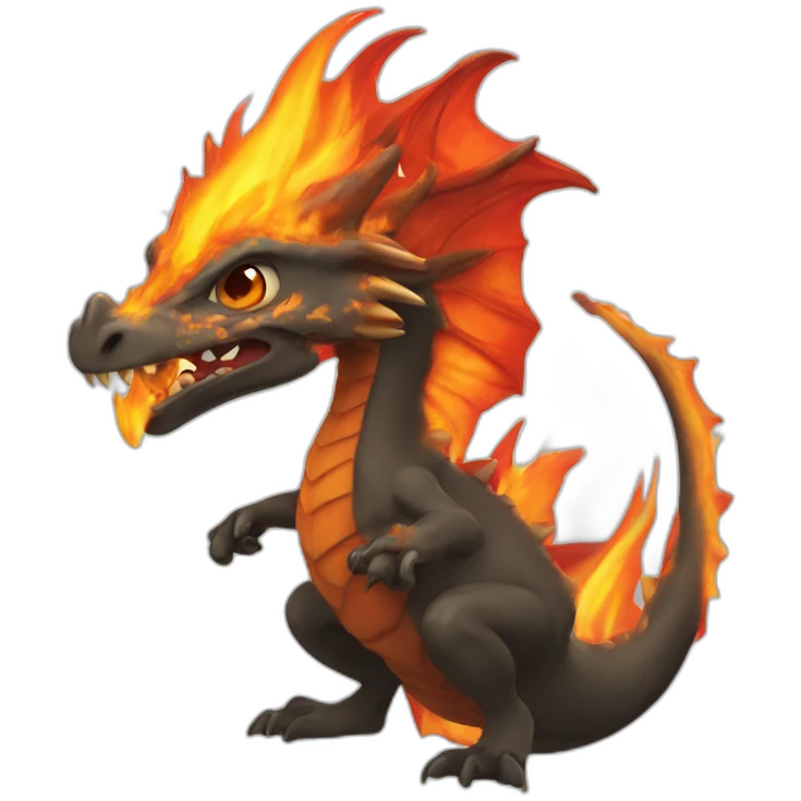 Dracaufeu faché emoji