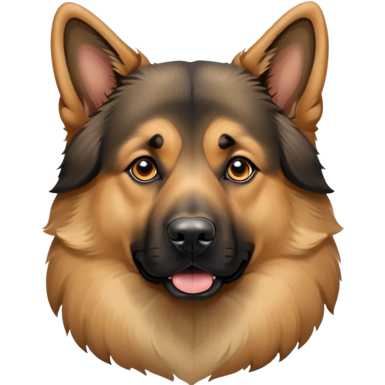 Dog, germand sheperd breed mixed with a chow emoji