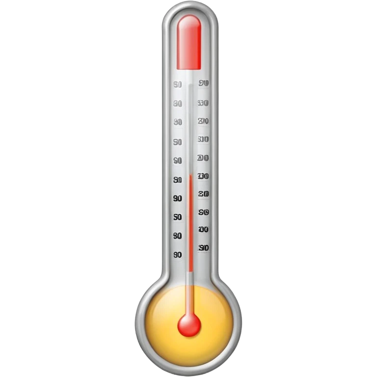 at a 45-degree angle backward and slightly to the right, the thermometer in a glass cup should be gray, like a mercury thermometer, and show 50+>C. emoji