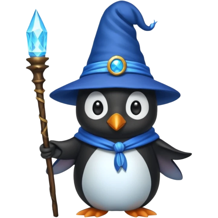 Penguin Wizard emoji