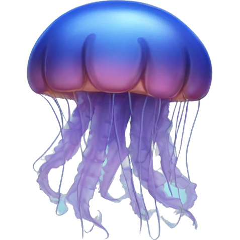 Jellyfish blue with lobster blue  emoji