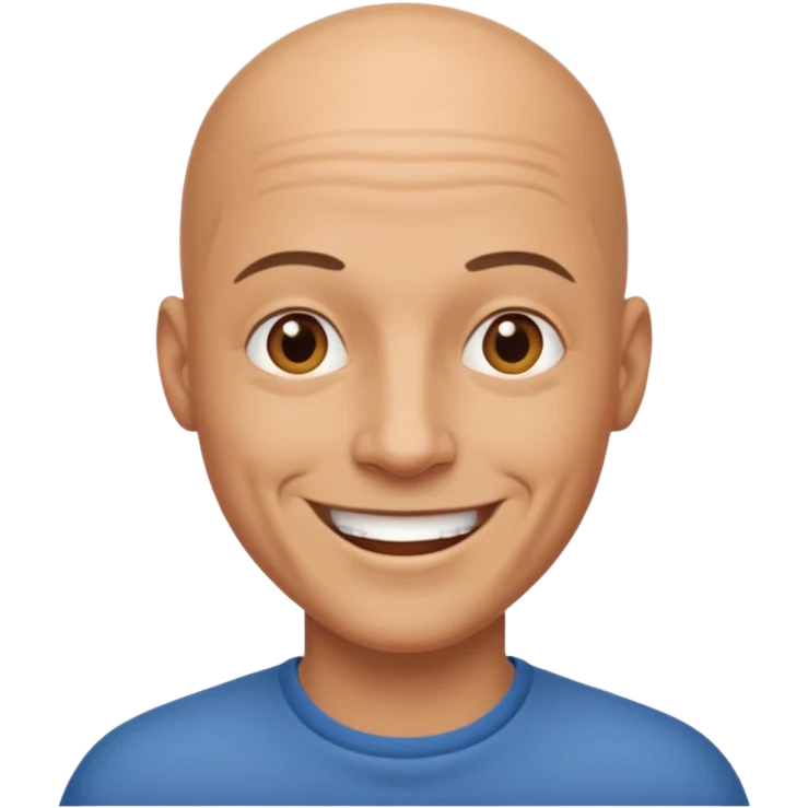 Bald man  emoji