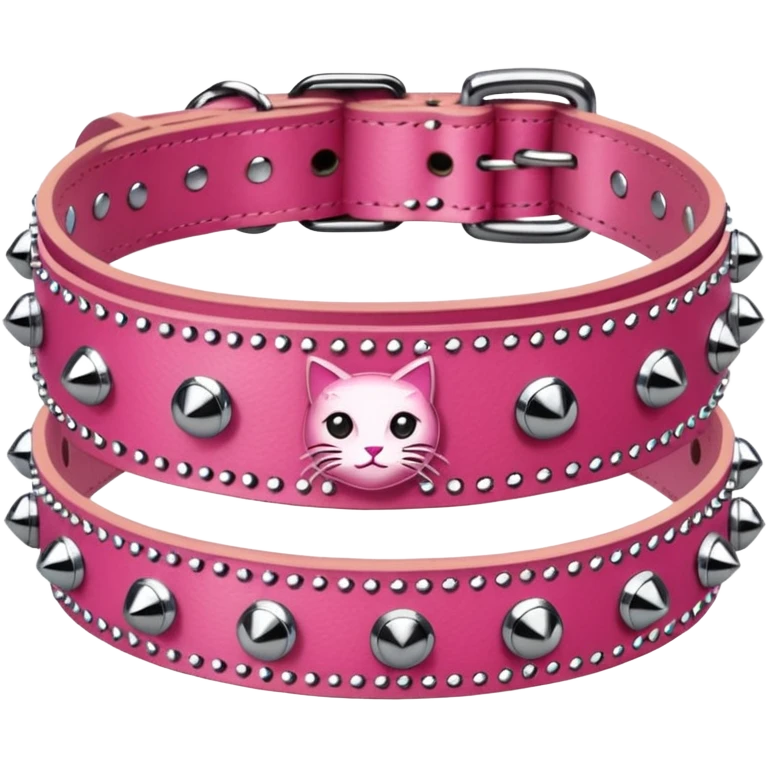 cat collar pink coloured without cat emoji