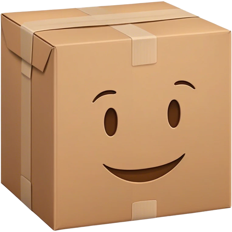 an unboxed brown package  emoji