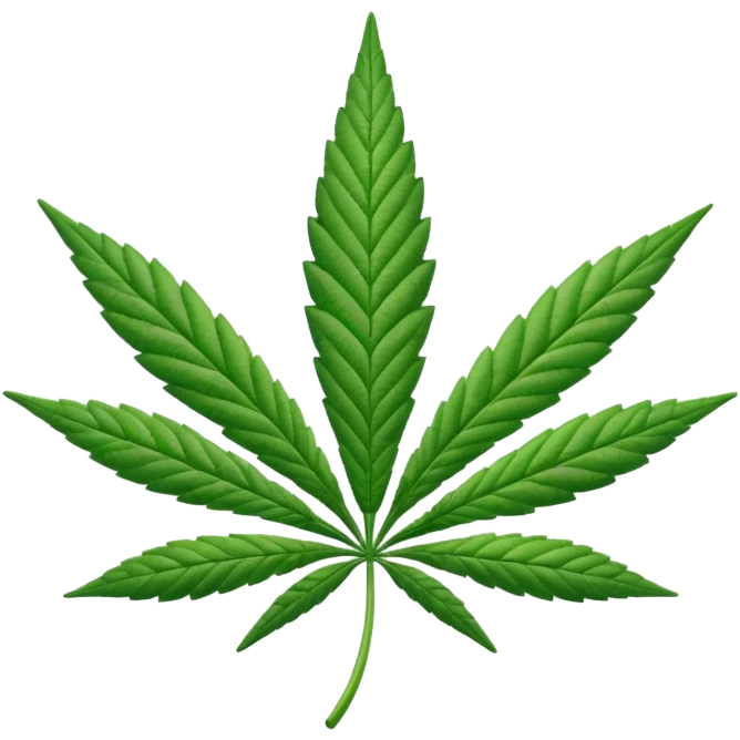 Marihuana hoja emoji
