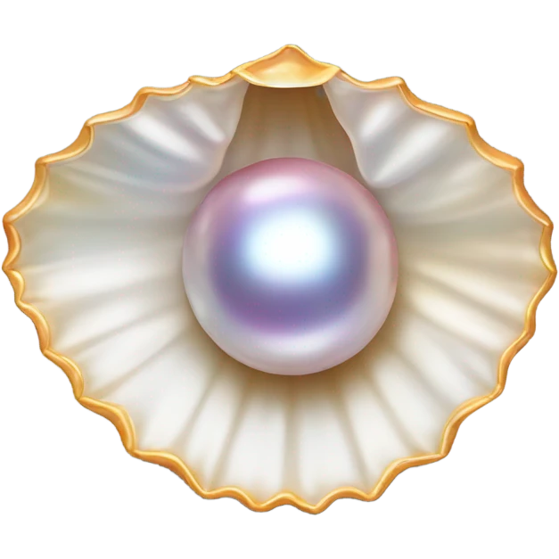 pearl in a shell emoji