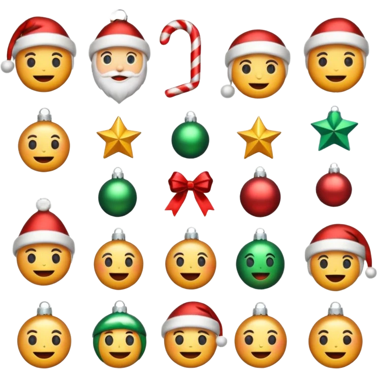 Aesthetic Christmas emojis emoji