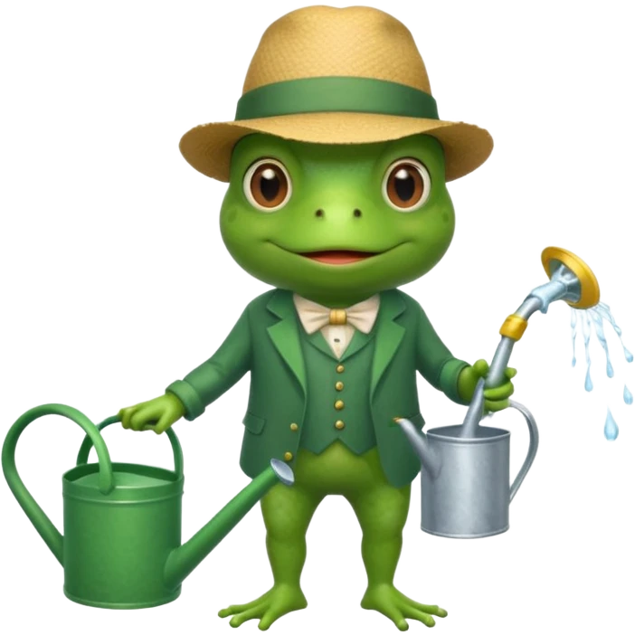 Frog plantsmen  emoji