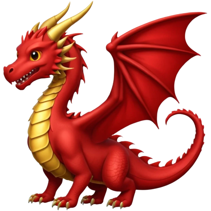 Dragón color rojo  emoji