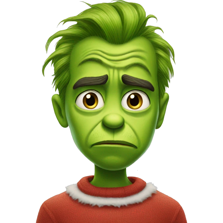 Sadness + Grinch emoji