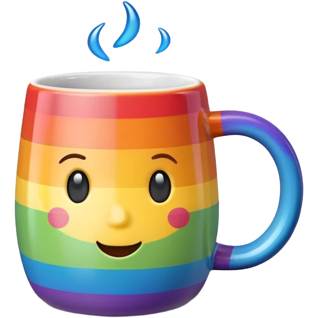rainbow mug emoji