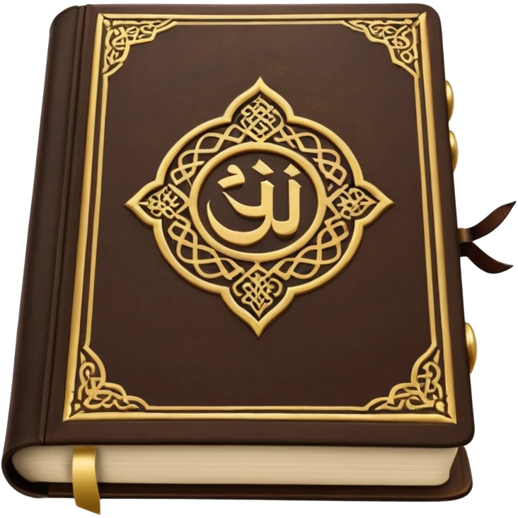 Quran closed book and Quran written in it emoji