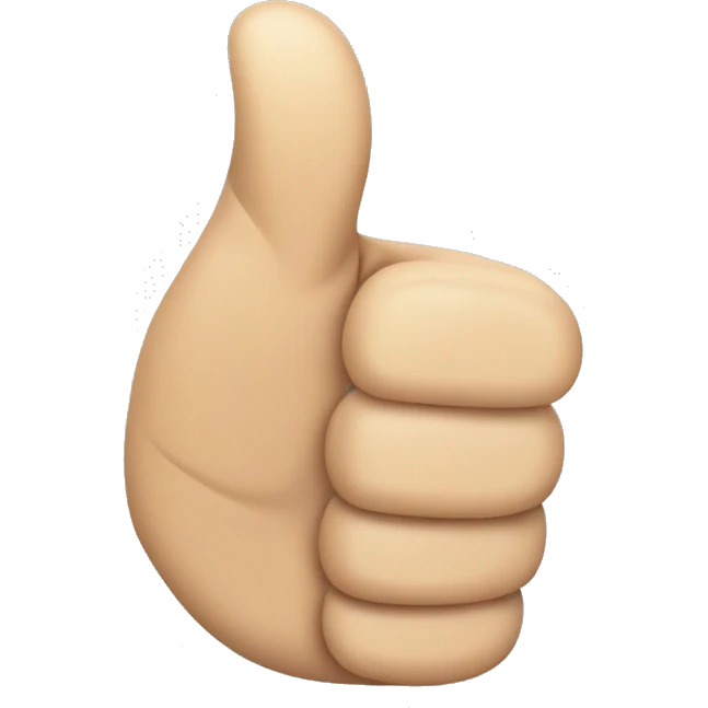 Thumbs up emoji